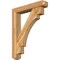 Ekena Millwork Merced Craftsman Rough Sawn Bracket w/ Offset Brace, Western Red Cedar, 6"W x 32"D x 40"H BKT0604X32X40MRC04RWR - alternate 1
